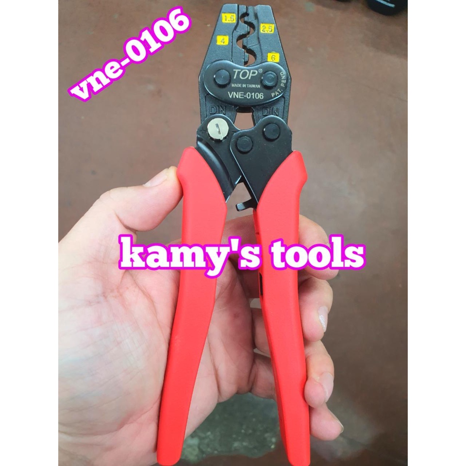 Kìm bấm cos nhanh trợ lực số 6 TOP 1.5 - 6mm2 model VNE-0106, kìm bấm đầu cote