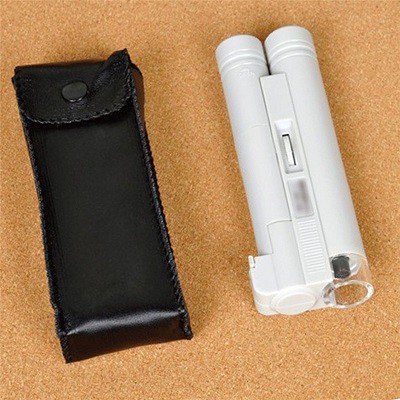 Kính lúp cầm tay có đèn độ phóng đại 100x