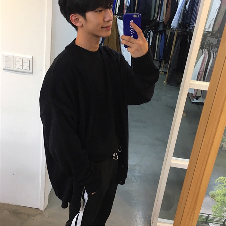 Áo Khoác Cardigan Nam Chất Len Lông Cừu Mềm Mại