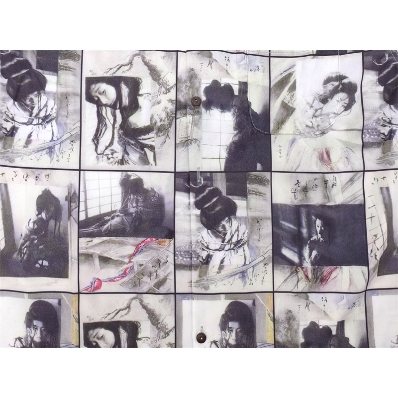 Áo Sơ Mi Tay Dài In Hình WACKO MARIA Plus Size Cho Nam Nữ