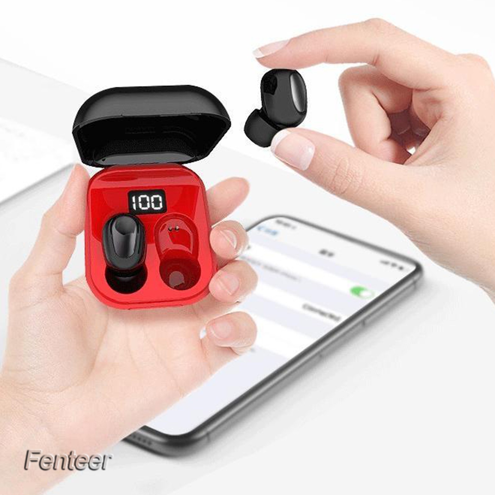 Tai Nghe Bluetooth V5.0 Không Dây Phong Cách Thời Trang Dùng Tập Gym