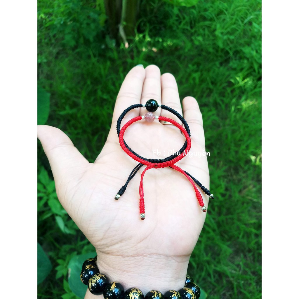 Bộ Đôi Vòng Handmade Đá Phong Thủy ( thông báo size cổ tay )