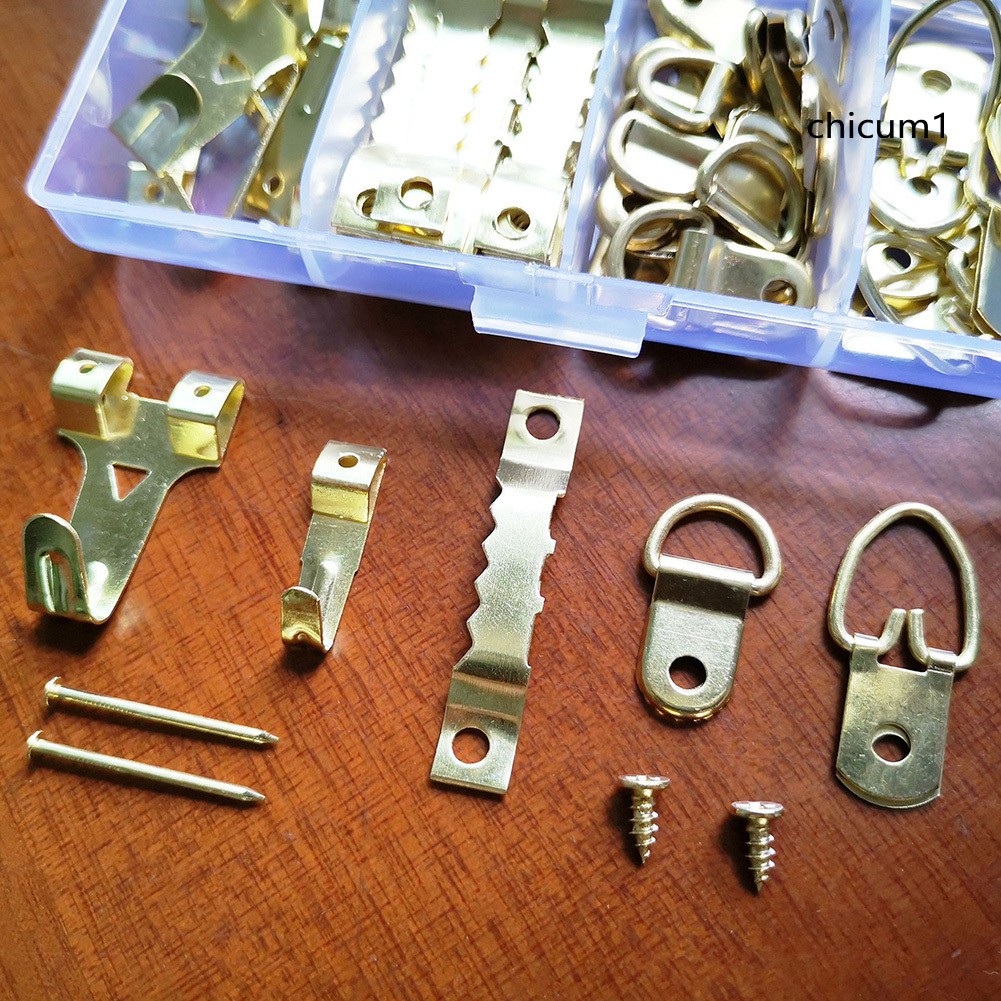 Set 180 Móc Treo Khung Ảnh Hình Răng Cưa Chữ D