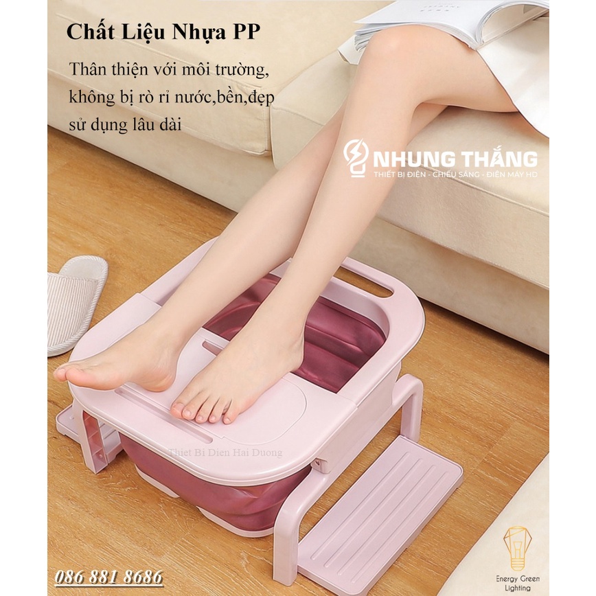 Bồn Ngâm Chân - Massage Chân NC-855 - Có Thể Gập Lại - Cách Nhiệt Hiệu Quả - 3 Màu Sắc Trang Nhã