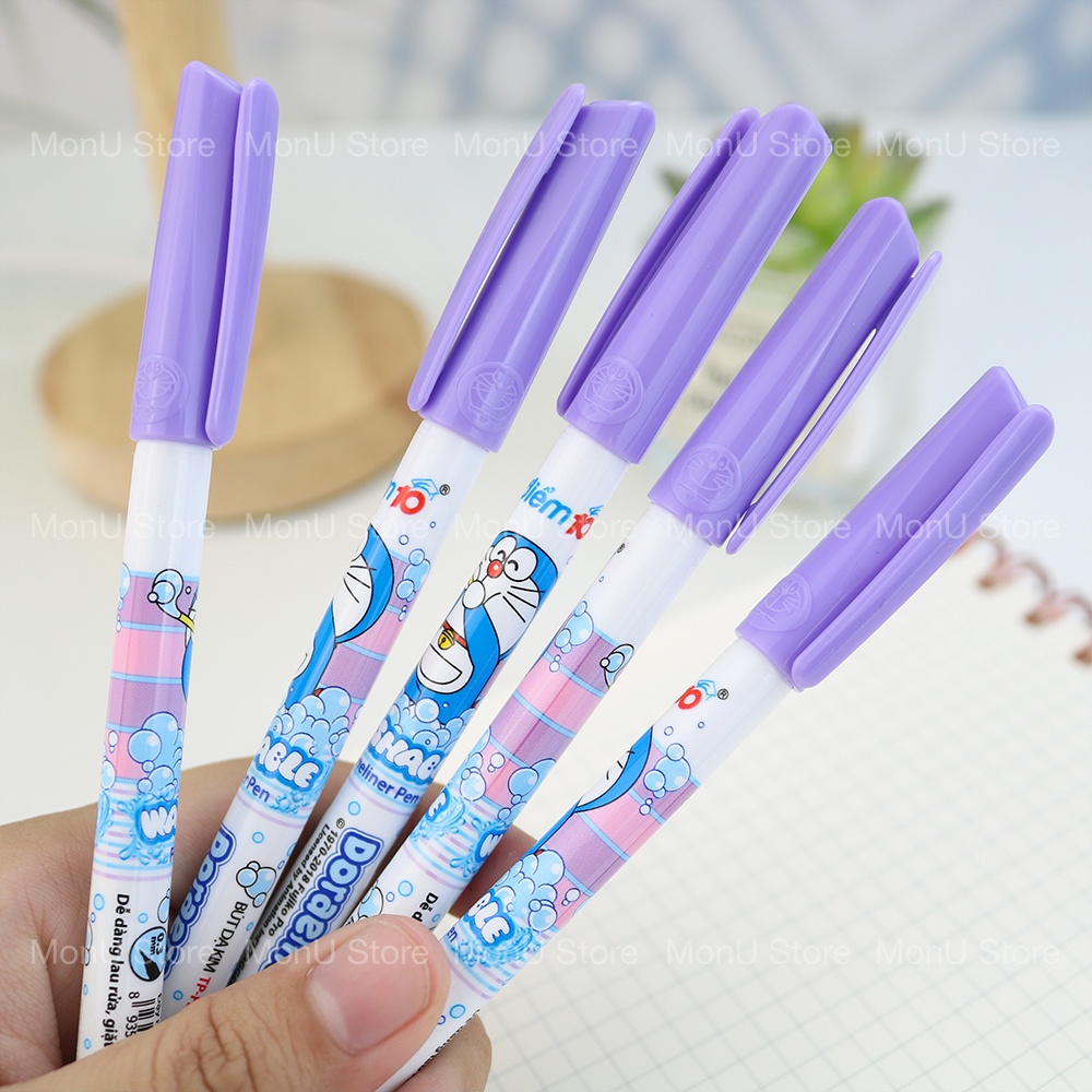 Bút lông kim DORAEMON DOREMON mực tím dễ thương cute MON0332 TooYoo