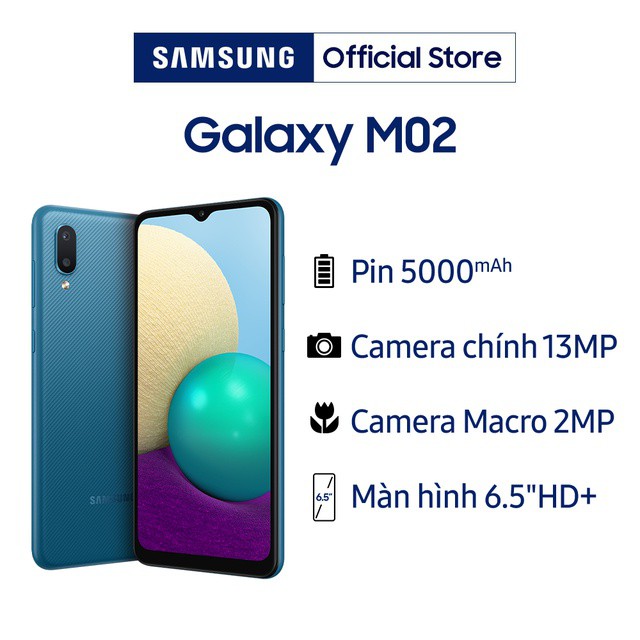 Điện thoại Samsung Galaxy M02 - Hàng chính hãng nguyên seal | BigBuy360 - bigbuy360.vn