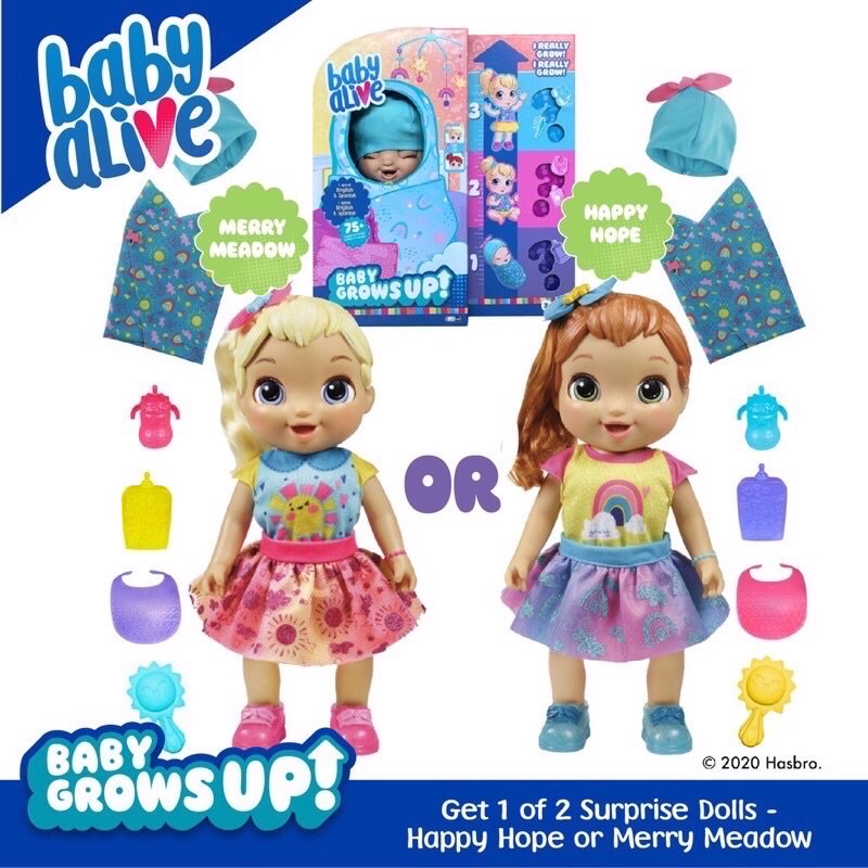 Bé Mily đang lớn thương hiệu Baby Alive