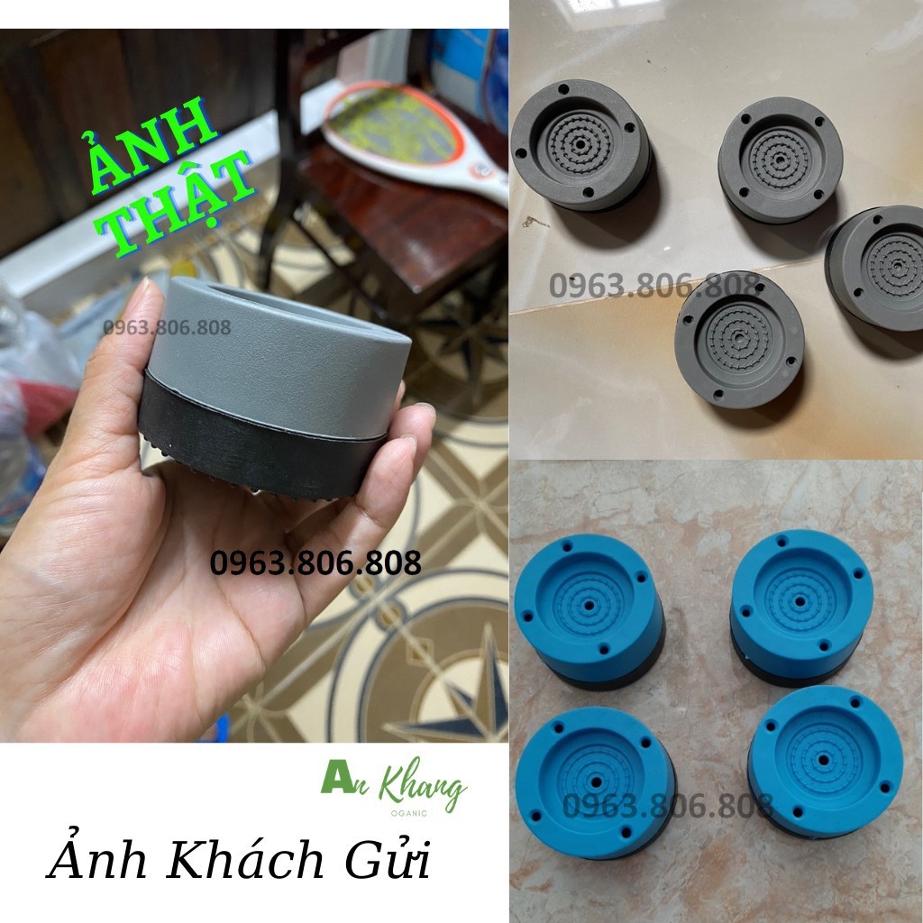 Bộ 4 chân Chống rung chân đỡ đa năng, chống rung máy giặt kiểu mới.