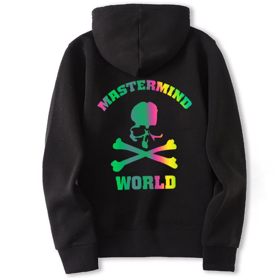 Áo hoodie phản quang 7 màu unisex Mastermind form rộng chất nỉ bông mềm mịn