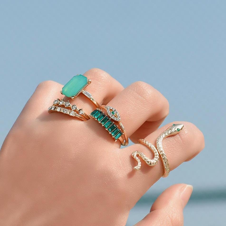 Set 6 Nhẫn Thời Trang Cổ Điển Cho Nữ