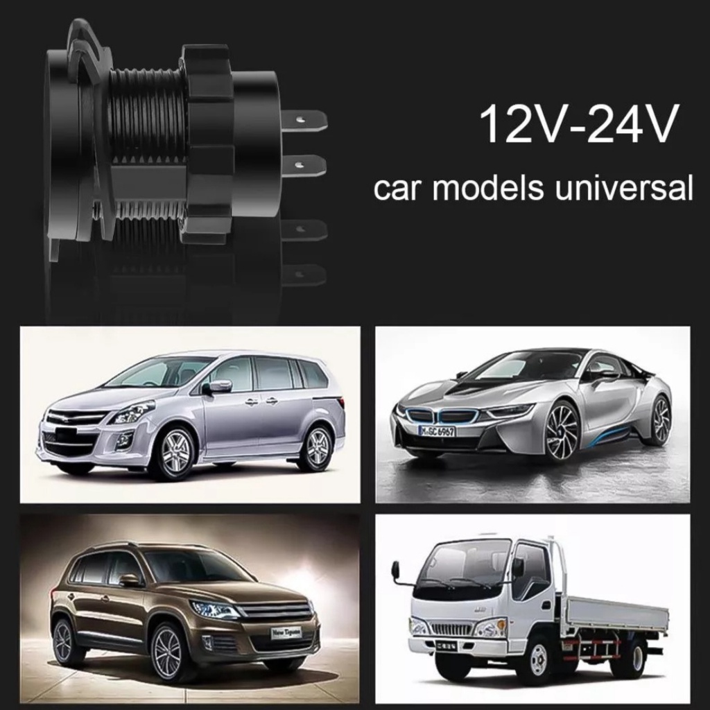 Sạc điện thoại lắp trên xe máy, có vôn kế, công tắc tiết kiệm bình khi không sử dụng, sạc nhanh