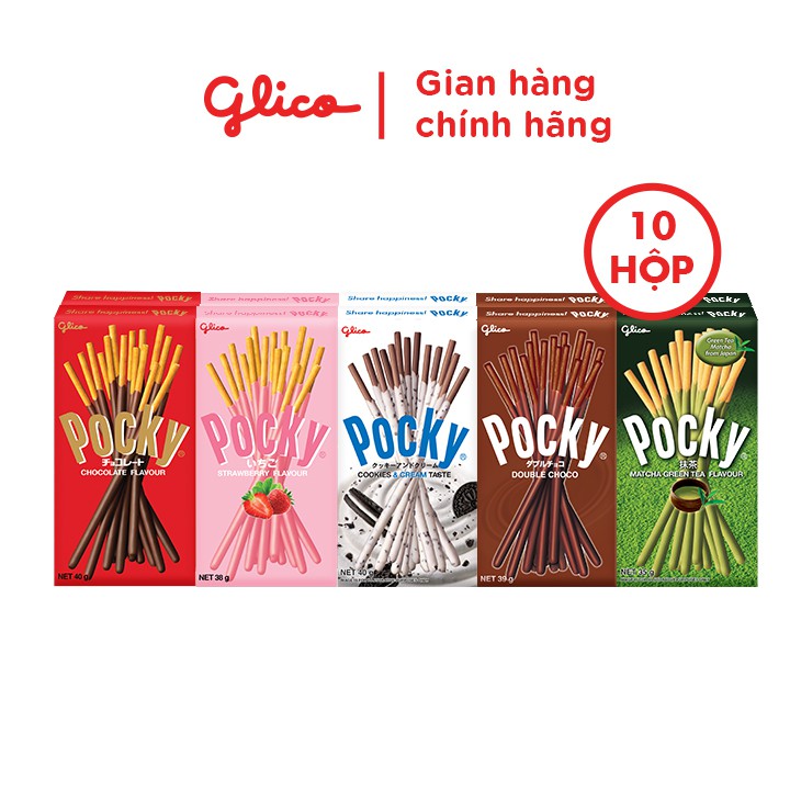 Combo Bánh Que Pocky Full Happiness x 10 Hộp