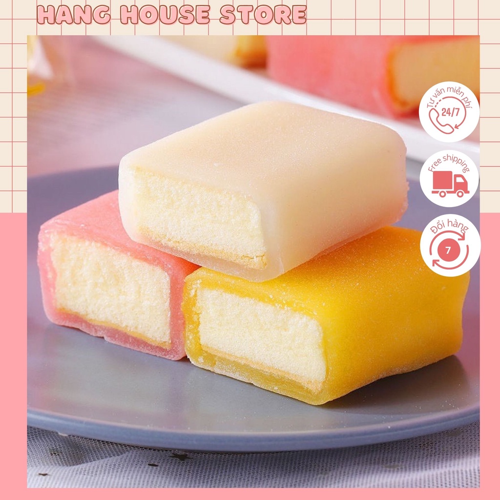 Bánh Phu Thê Bông Lan Mochi Mềm, Dẻo