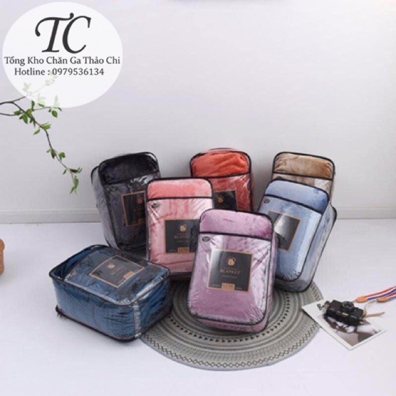 🌼 Chăn Lông Thỏ Blanket- Hàng Loại 1 Kèm Túi Xách- Siêu Mềm Mịn- Kích Thước 2m x 2m3 🌼