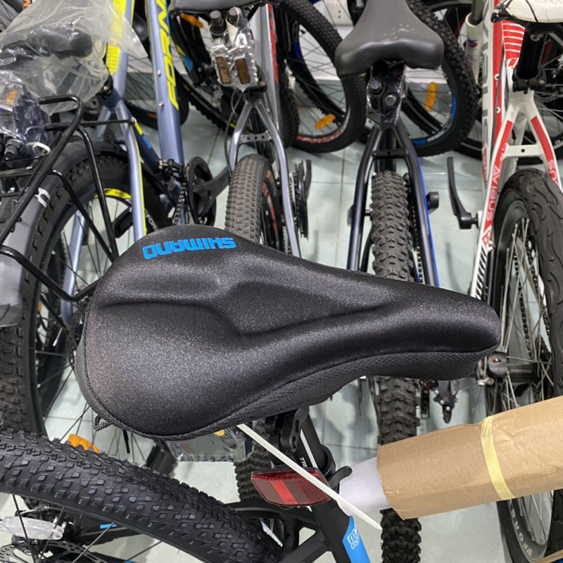 [Tặng Quà] Bọc yên xe đạp thể thao chính hãng Shimano vải nylon chịu nước, có rãnh thoáng khí