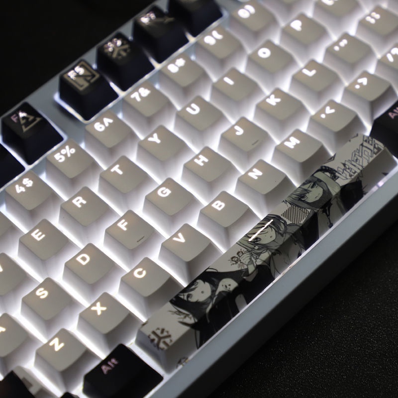 Keycap chủ đề Arknights Hình ảnh động Cherry chiều cao PBT Dye Sublimation Truyền ánh sáng keycap 104 phím