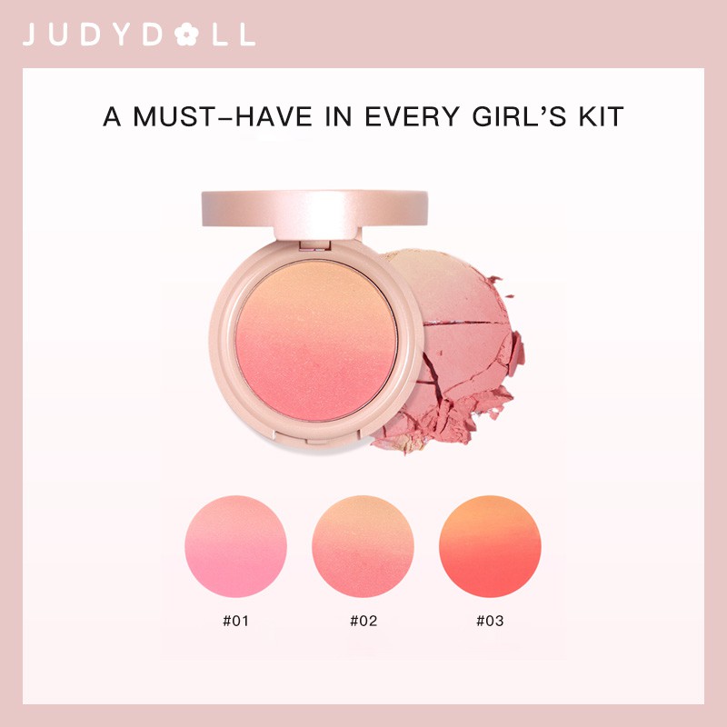 Phấn má hồng Judydoll màu gradient 4 màu sắc tùy chọn 4.3g