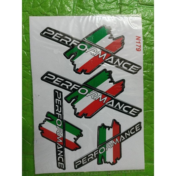 Bộ tem Performance cờ ý  New