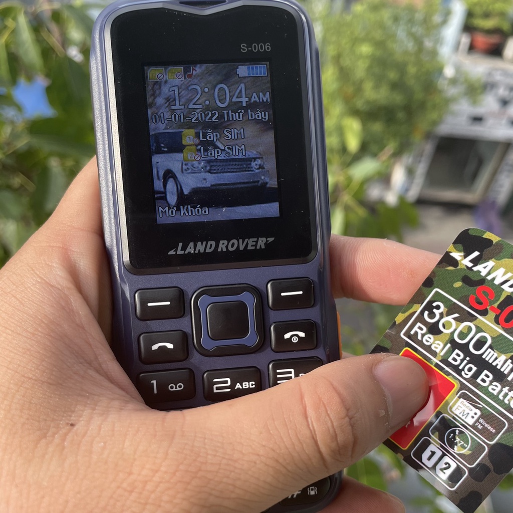 Điện Thoại Pin Trâu Land Rover S6 2 Sim Pin Khủng.