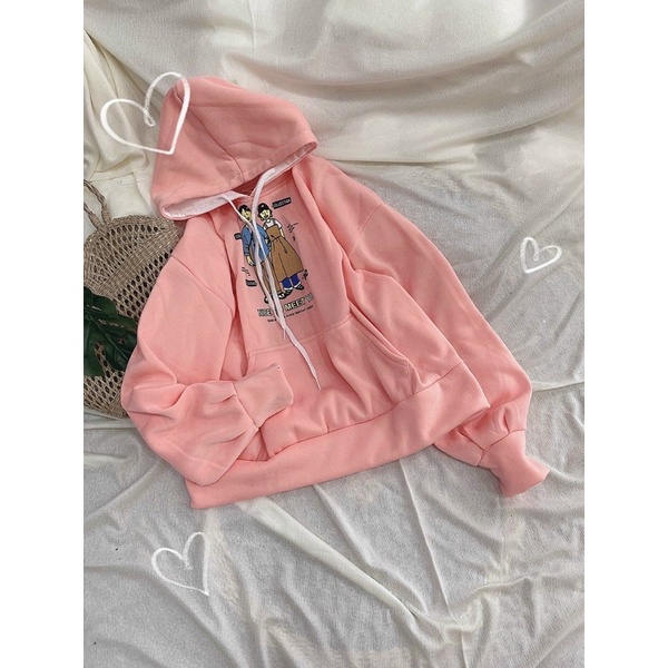 Áo nỉ hoddie tay bồng form rộng siêu xinh | BigBuy360 - bigbuy360.vn