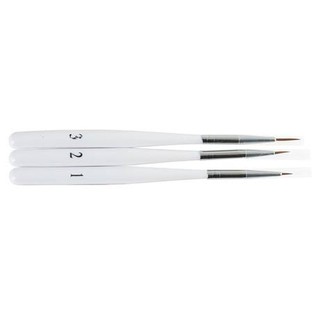 Đồ nail - Set 3 Cọ Net Trắng