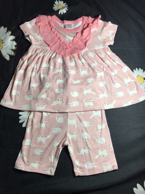 QUẦN ÁO TRẺ EM - ĐỒ BỘ HÈ tay ngắn CHO BÉ GÁI hàng BOZIP xuất xịn từ 8-24 kg MEBO24