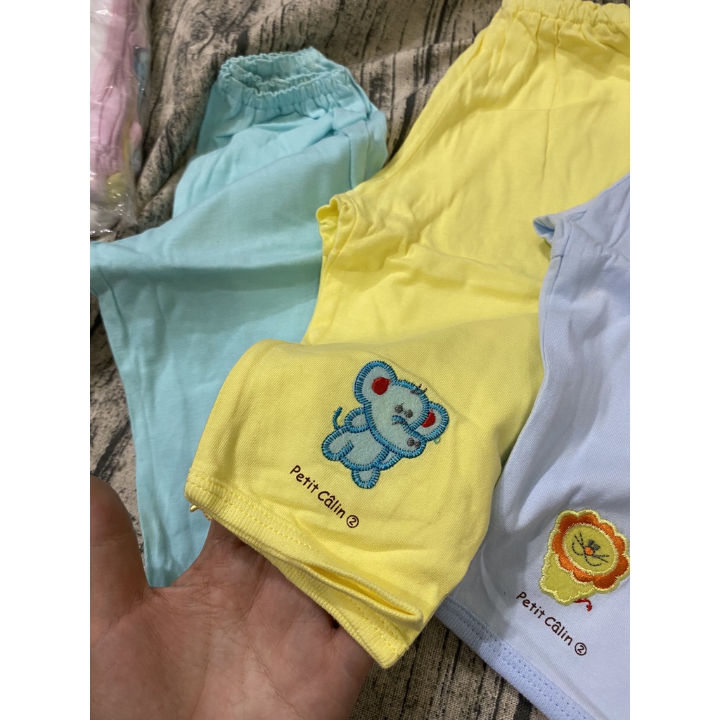 Set 5 quần dài bé sơ sinh màu 4~ 10kg
