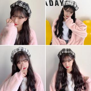 Mũ Beret Kiểu Sọc Caro Thời Trang Cho Các Bạn Gái