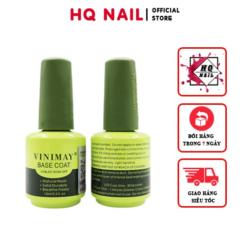 Base, top, top lì, bóng cường lực, kiềm dầu, top loang, top giọt nước vinimay thợ nail nào cũng cần