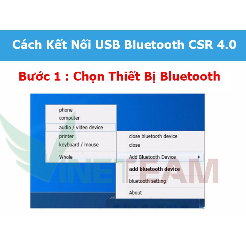 USB Bluetooth Máy Tính 4.0 CSR BT-06A -dc2880