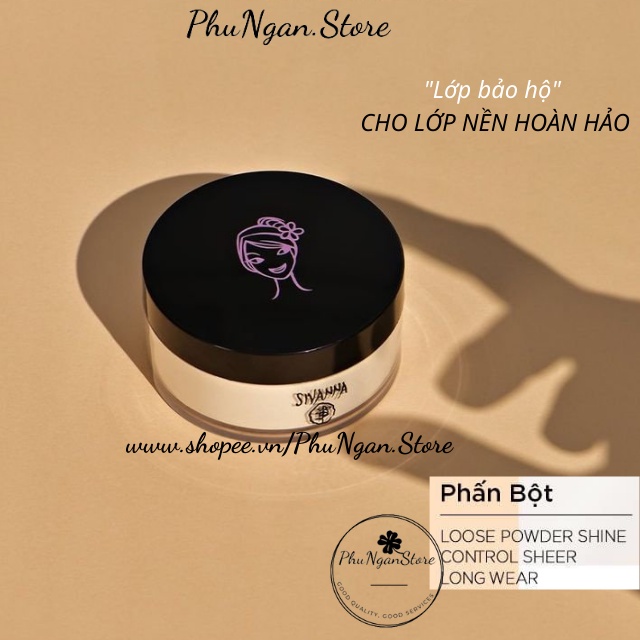 (Mịn, kiềm dầu)Phấn phủ bột Sivanna Loose Powder Thái Lan F010