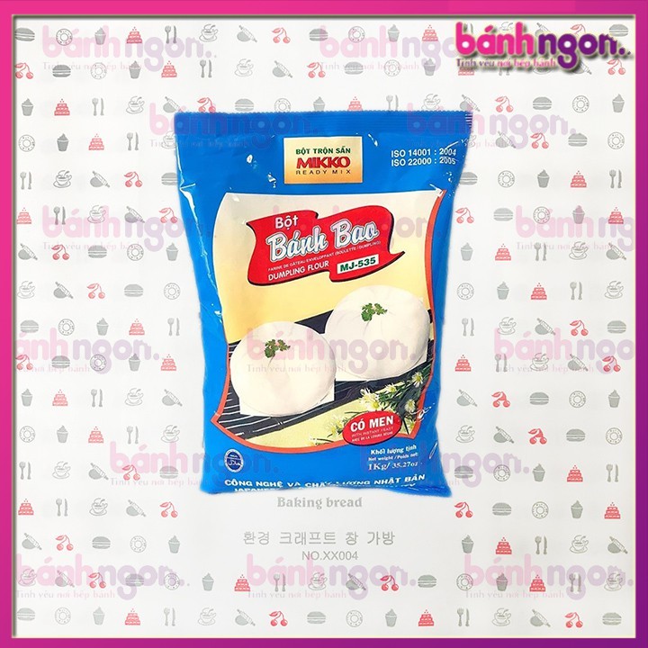 Bột Bánh Bao Trộn Sẵn Mikko Có Men Sẵn Gói 1kg