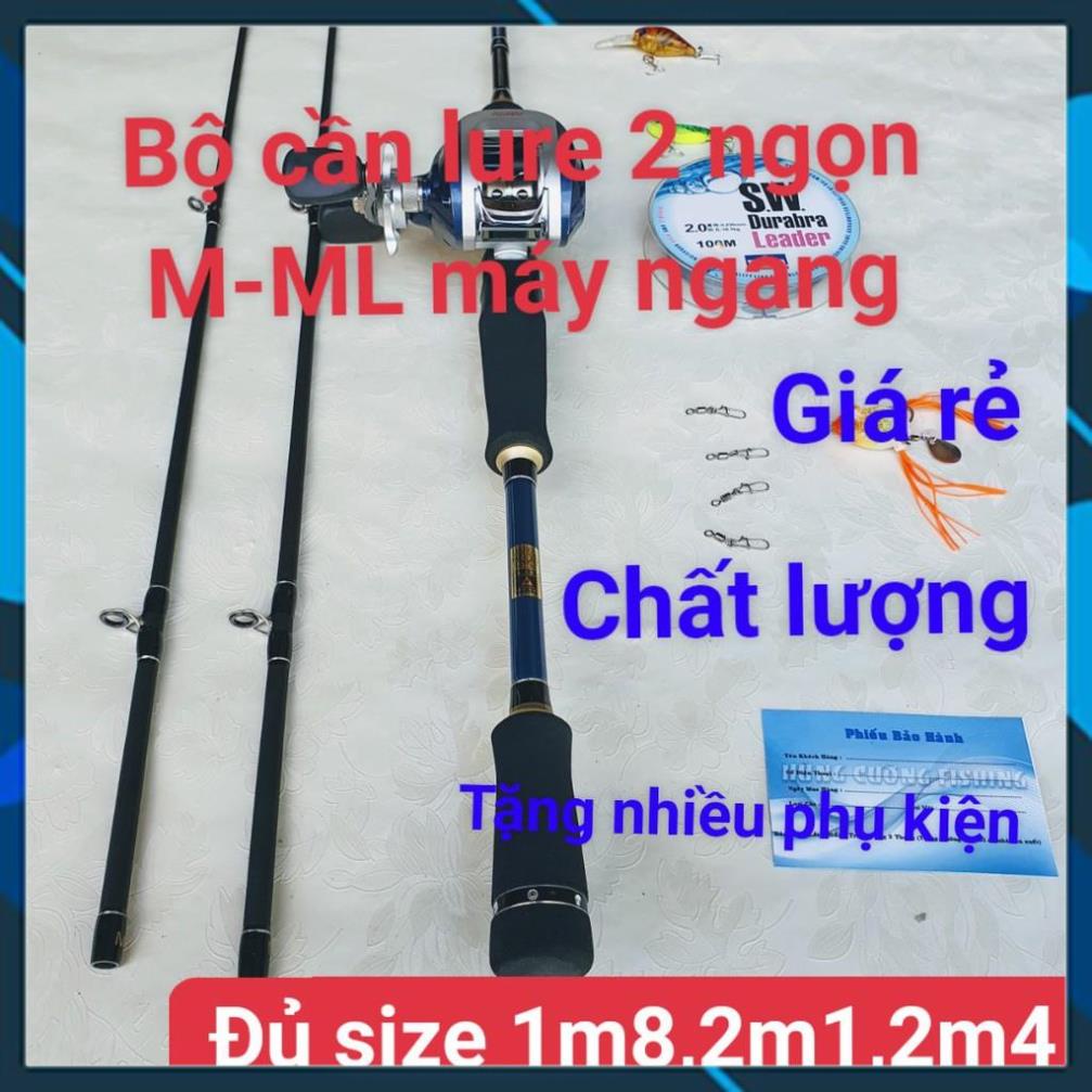 [Chất Lượng] Bộ Cần Câu Lure Máy Ngang 2 Ngọn Fishing Of Catch Hàng Chất Lượng- Gía Siêu Rẻ, Bộ Cần Lure Máy Ngang