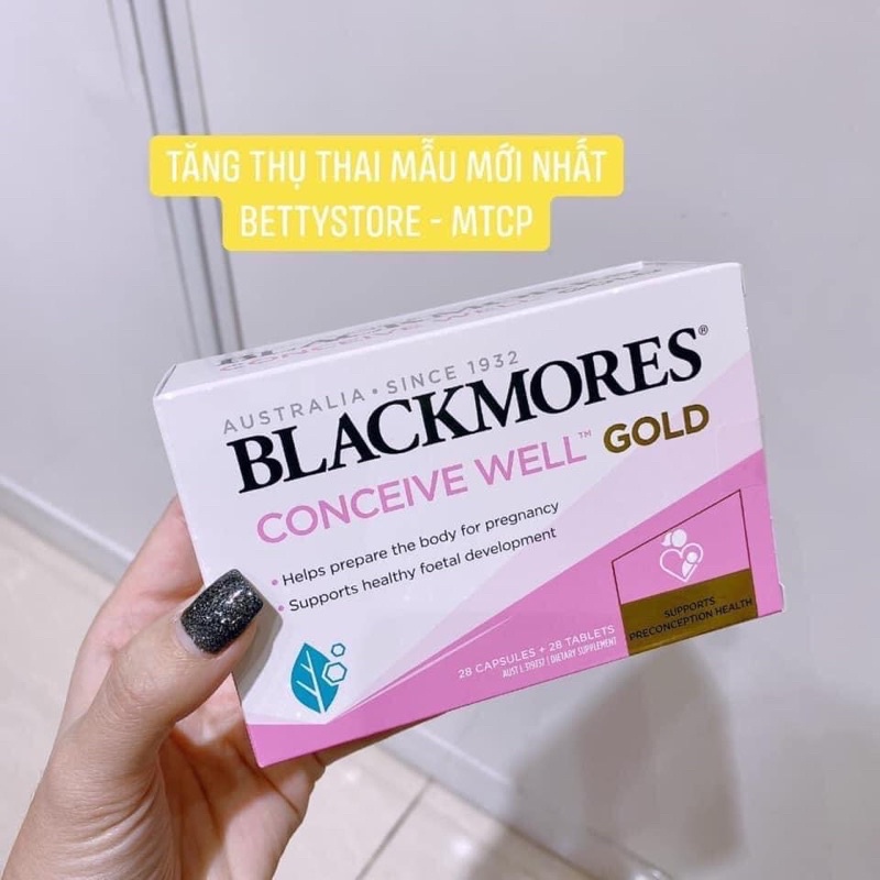 Viên uống tăng khả năng thụ thai, bổ trứng Blackmore Conceive Well Gold 56 viên