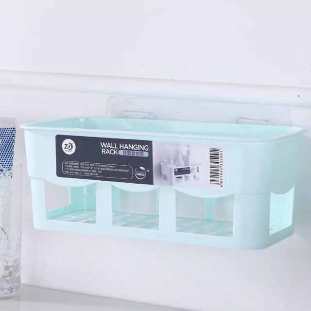 Kệ Nhựa Treo Tường Nhà Tắm, Nhà Bếp Dính Tường Chịu Lực Chắc Chắn Nhựa Chịu Lực