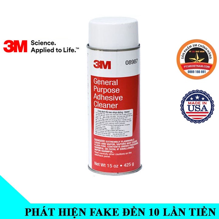 Chai xịt tẩy keo, tẩy nhựa đường 3M 08987 General Purpose Adhesive Cleaner