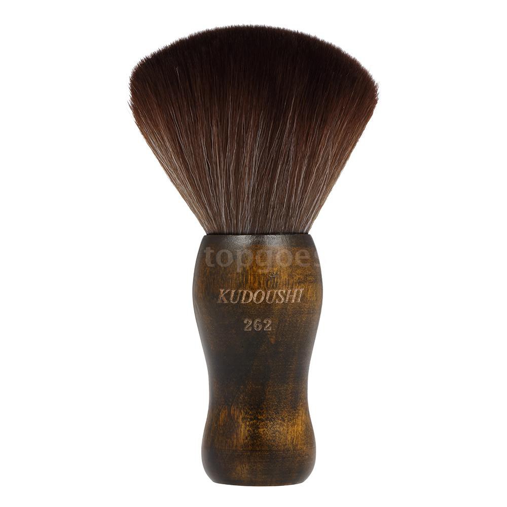 Cọ phủi tóc cổ làm bằng tay cầm gỗ dùng cho salon