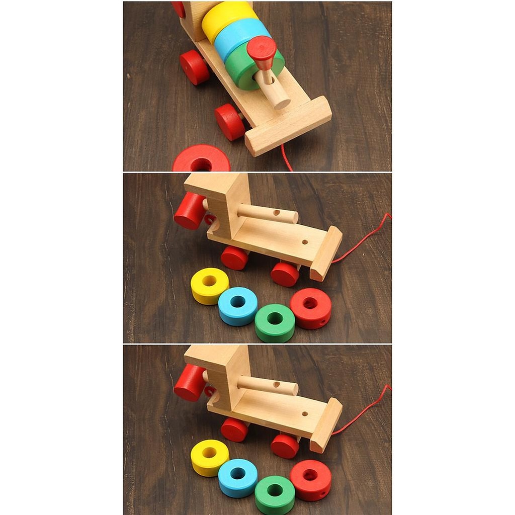 Freeship50k Đồ chơi đoàn tàu thả hình khối cho bé Đồ Chơi Trí Tuệ Cho Bé Phát Triển Kỹ Năng Cơ Bản