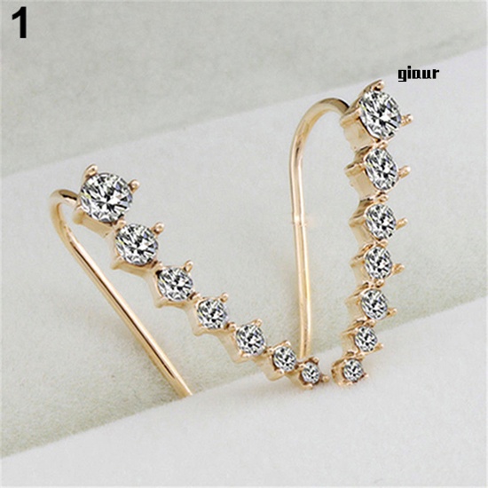 Bông tai đính đá zircon thời trang cho nữ