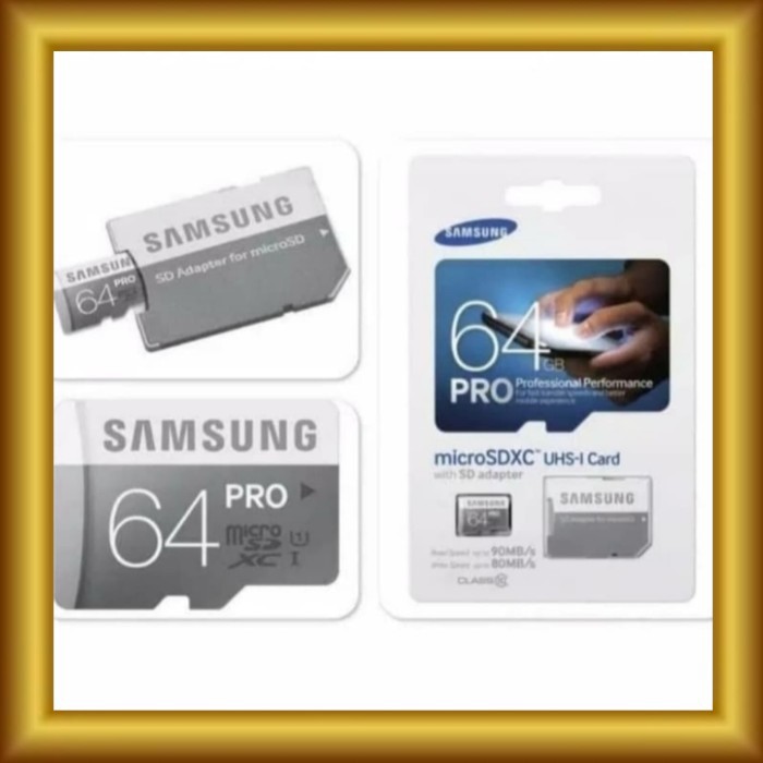 Thẻ Nhớ Samsung Pro 64gb Sdhcard Micro Sd Pro 90mb / S