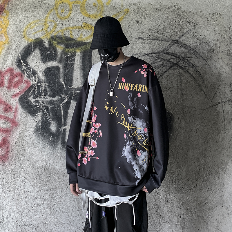 Áo Thun Hip Hop Tay Dài In Họa Tiết Graffiti Với 2 Màu Cá Tính Cho Nam S-Xxl | BigBuy360 - bigbuy360.vn