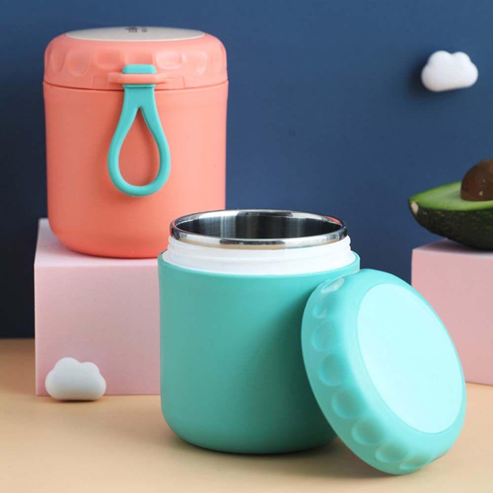 Hộp Đựng Cơm Trưa Mini Bằng Thép Không Gỉ Kèm Muỗng Tiện Dụng Cho Văn Phòng