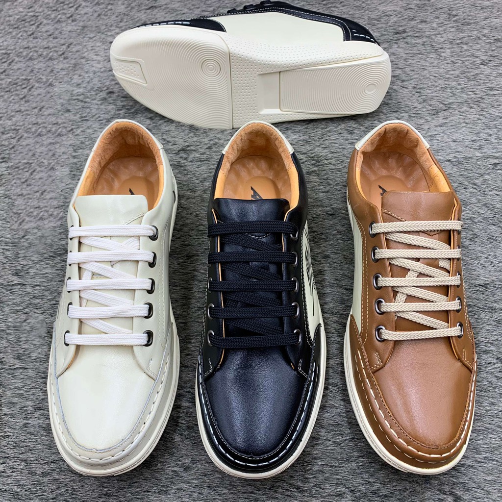 Giầy thể thao/sneaker nam da bò Asia siêu êm