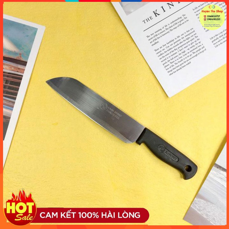 Dao thái cán đen 25cm No476 - Dao làm bếp cán đen