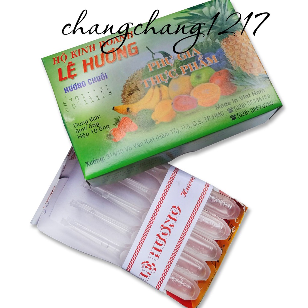 Tinh Dầu Chuối Lệ Hương Hộp 10 Ống