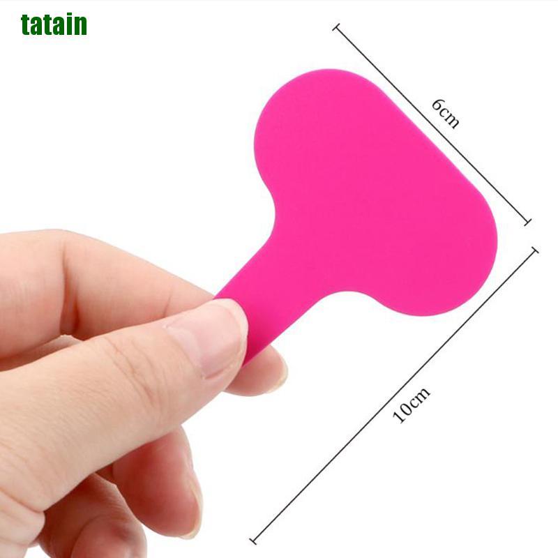 Set 100 Thẻ Nhựa Chữ T Đánh Dấu Cây Trồng