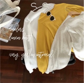 (Có sẵn) Áo thun thu dài tay mỏng ulzzang / Áo len mỏng
