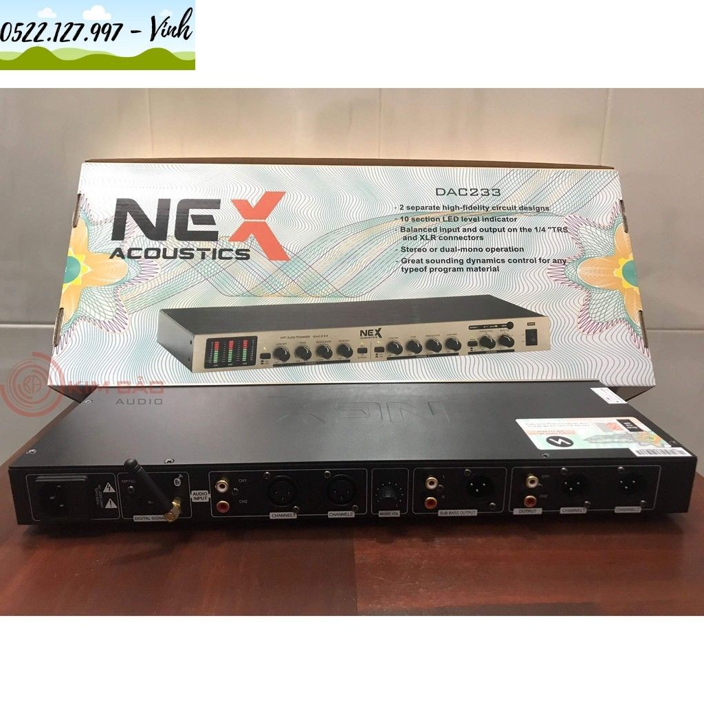 Máy Nâng tiếng Nex DAC233 chinh hang năm 2021  - Gia Khang Electronic