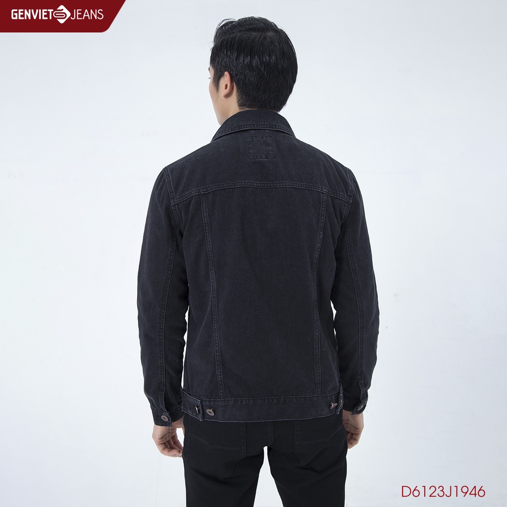Áo Khoác Jeans Nam Dáng Suông Genviet D6123J1946