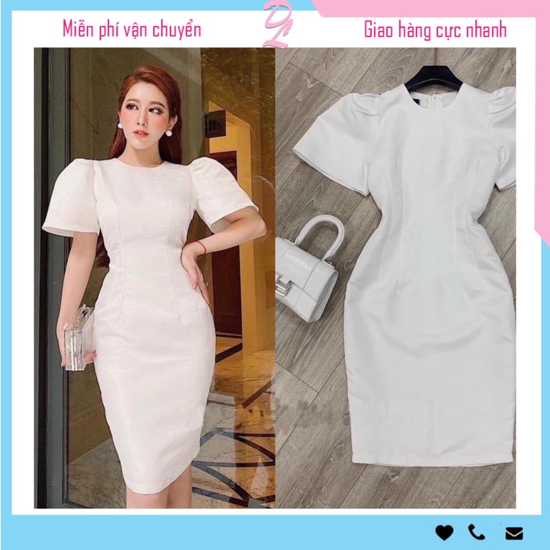ĐẦM BODY NỮ ĐƠN GIẢN NGẮN TAY FREESHIP ĐẦM CÔNG SỞ THANH LỊCH ÔM SÁT